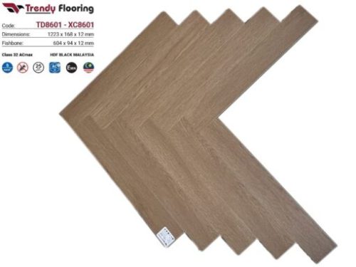 Sàn gỗ xương cá cốt đen Trendy Flooring – XC8601